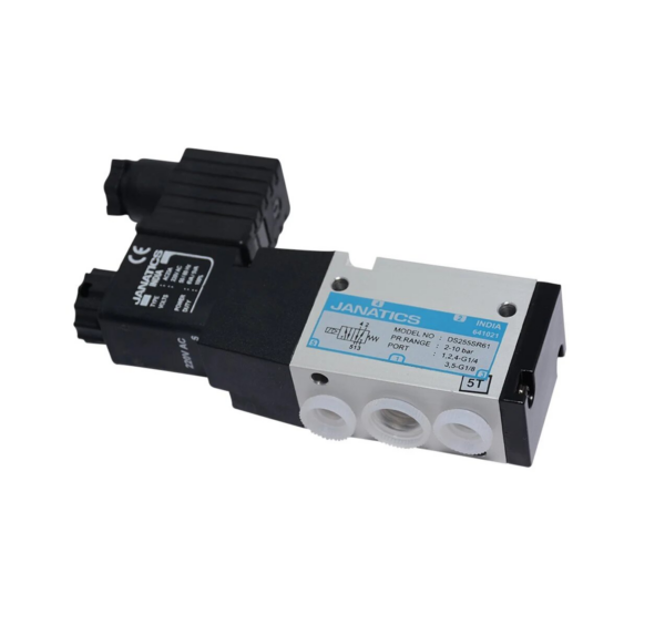 Janatics - DS255SR61-W - 5/2 Way 24V DC Solenoid Valve