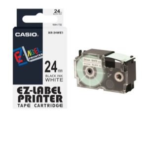 Casio - XR-24WE1 - Label Printer Tape Cartridge