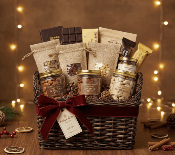 Festive Bliss Premium Gift Basket - Small